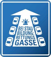 rettungsgasse symbolbild